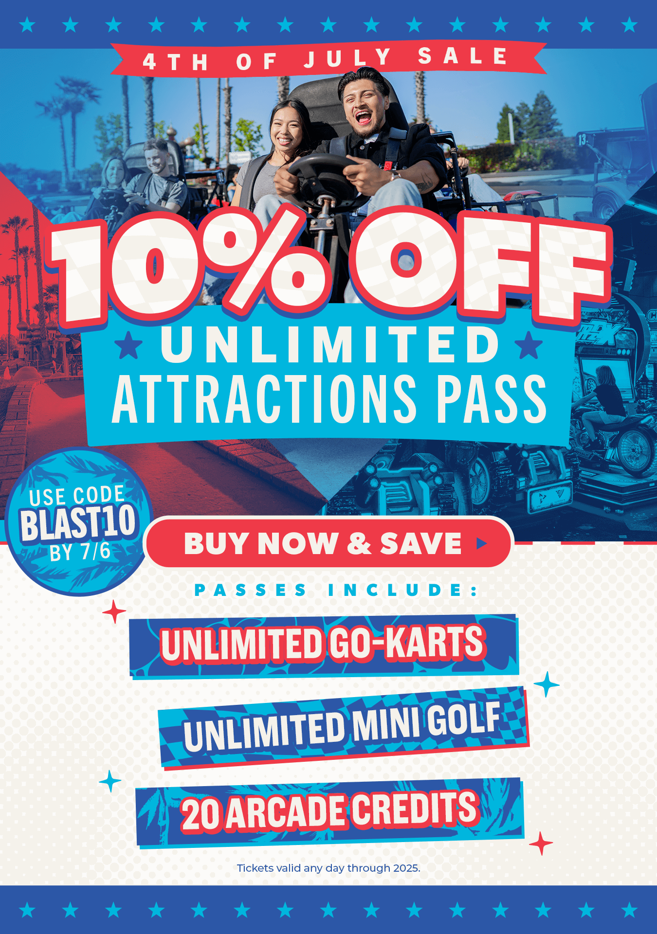 Boomers 4th Of July Sale use code BLAST10