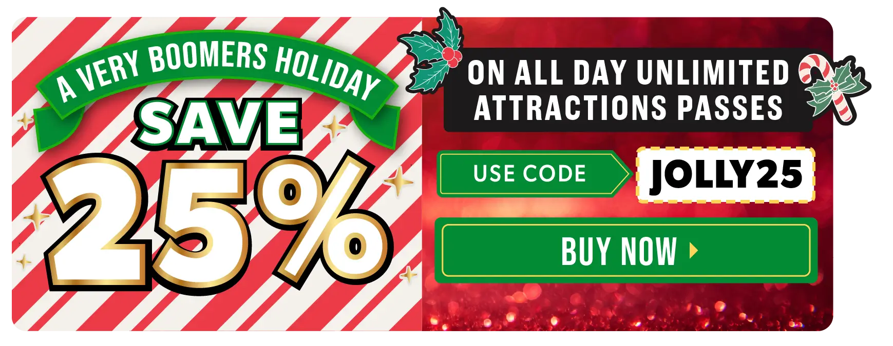 Boomers Holiday Sale Banner 2025