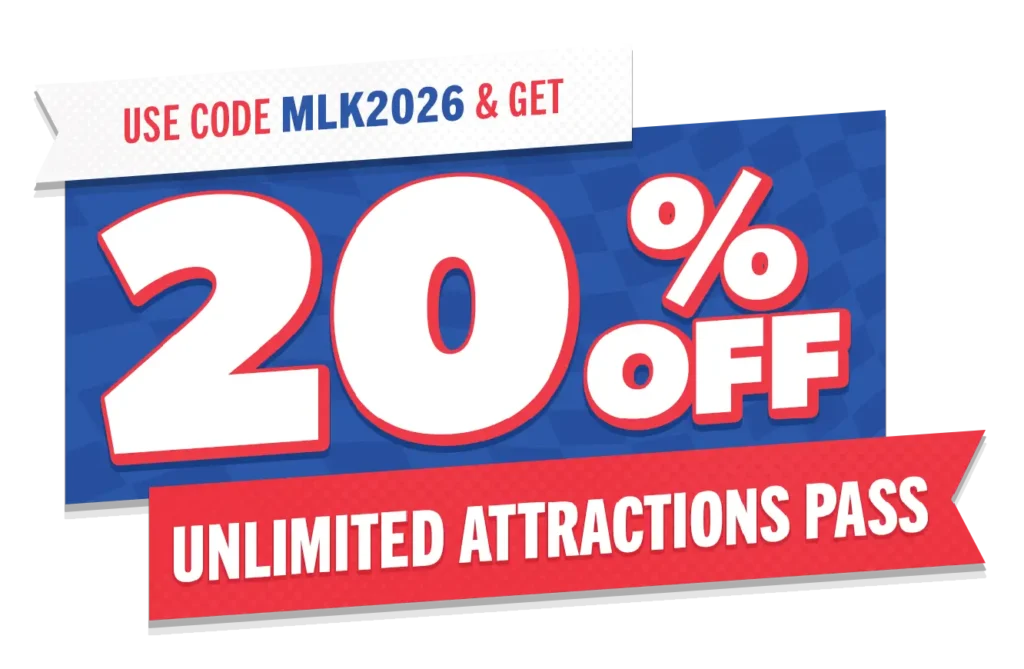 20% off unlimited attractions pass