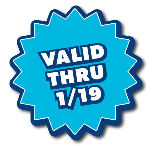 Valid thru 1/19