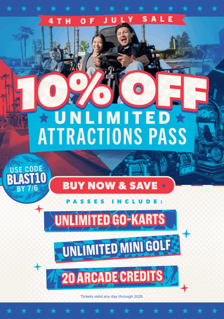 Use BLAST10 to save 10% for 4th of July