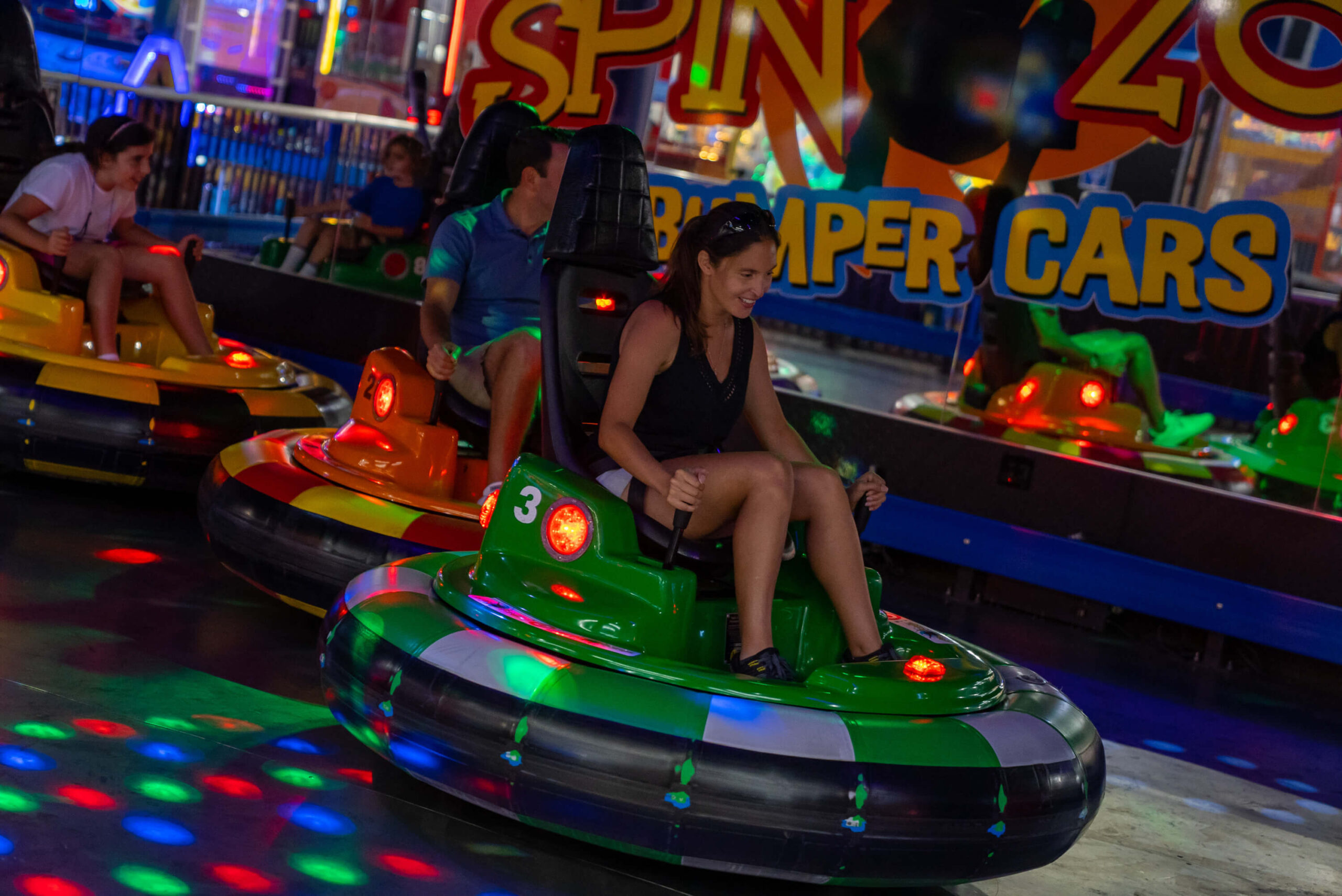 Spin Zone Bumper Cars at Boomers