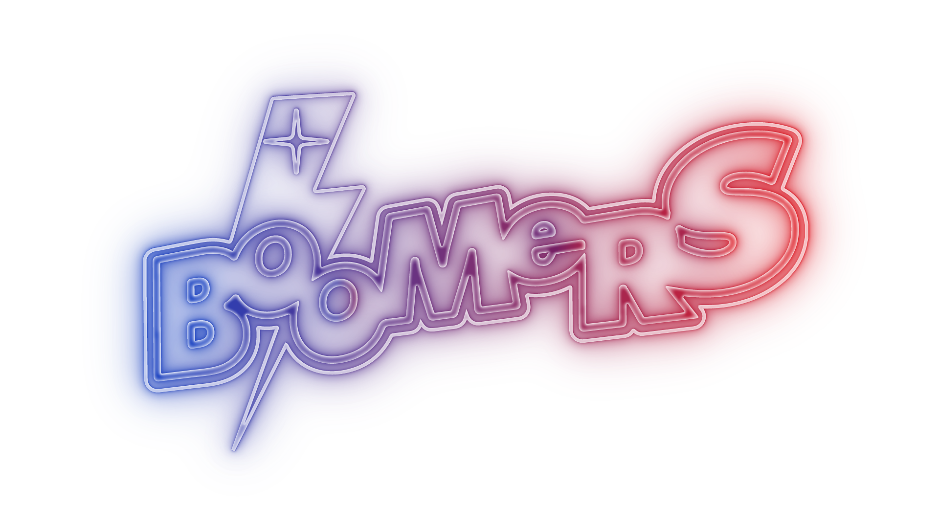 Boomers Logo as a Neon Sign