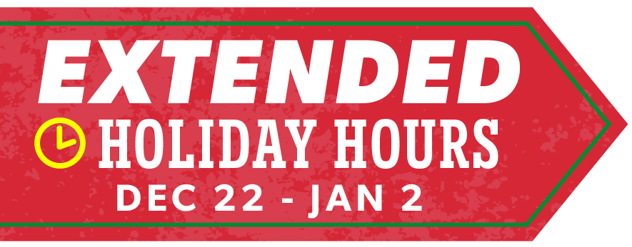 Extended Holiday Hours Badge