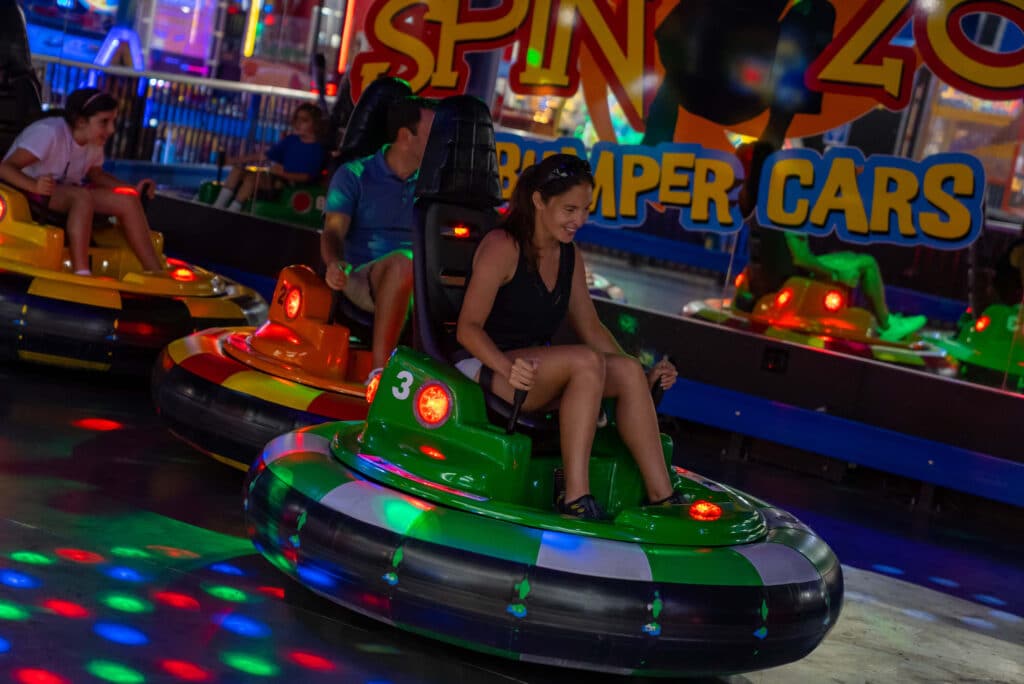 Spin Zone Bumper Cars at Boomers Boca Raton