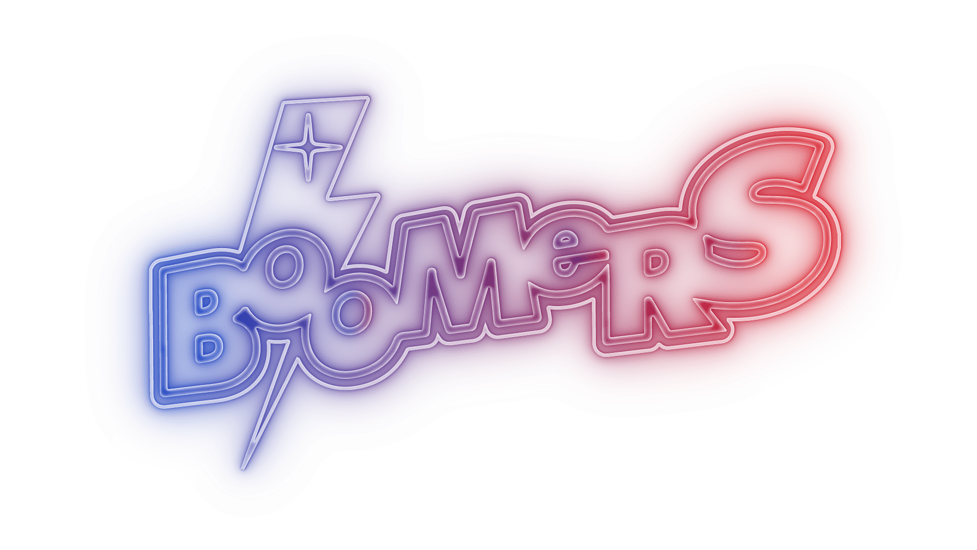 Boomers Logo as a Neon Sign