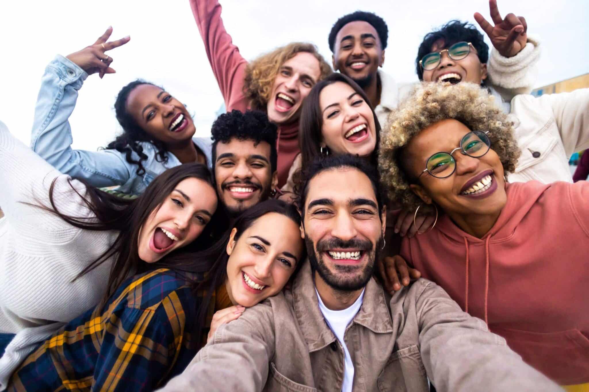 Group of Smiling Young Adults