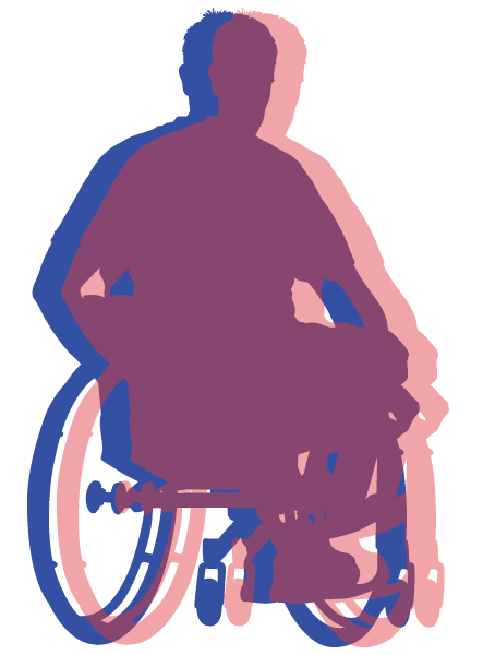 Silhouette of Guest in Wheelchair