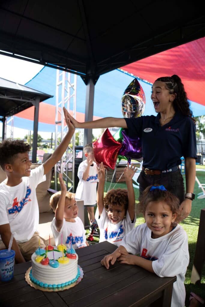 Cabana birthday parties at Boomers