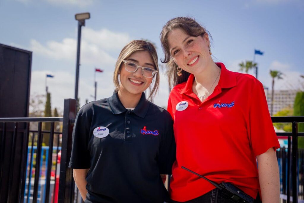 Team members at Boomers