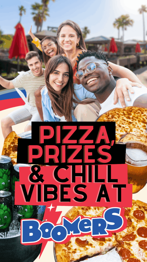 pizza prizes and vibes for college students at boomers