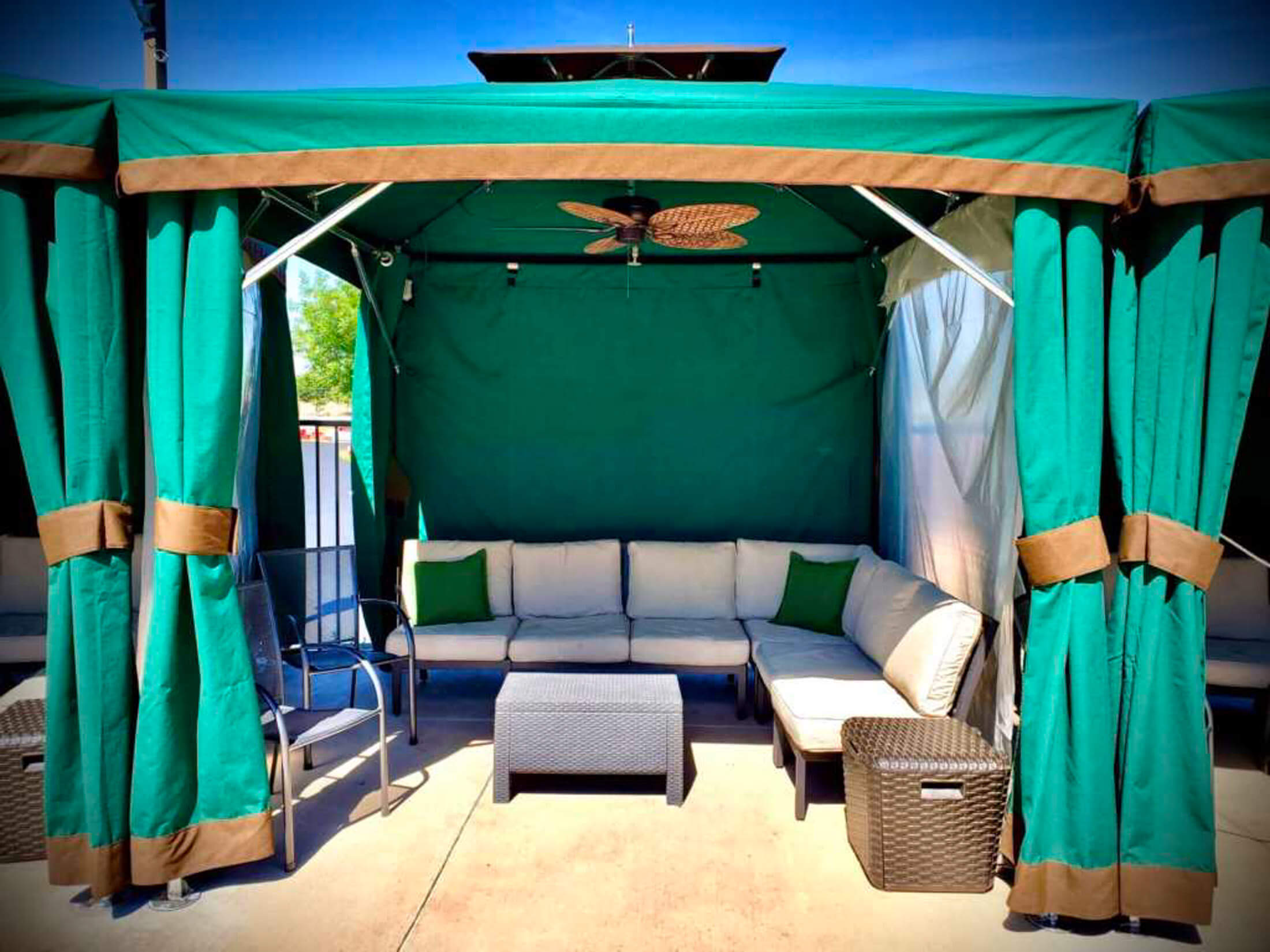 Nonstop Fun at Boomers Visalia - cabanas