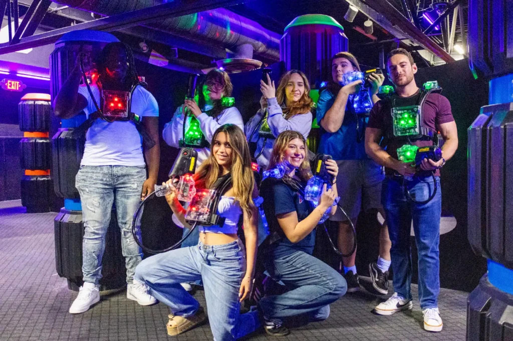 laser tag group outing
