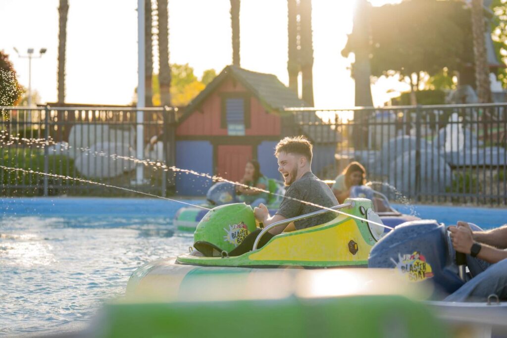 Bumper Boat Fun at Boomers