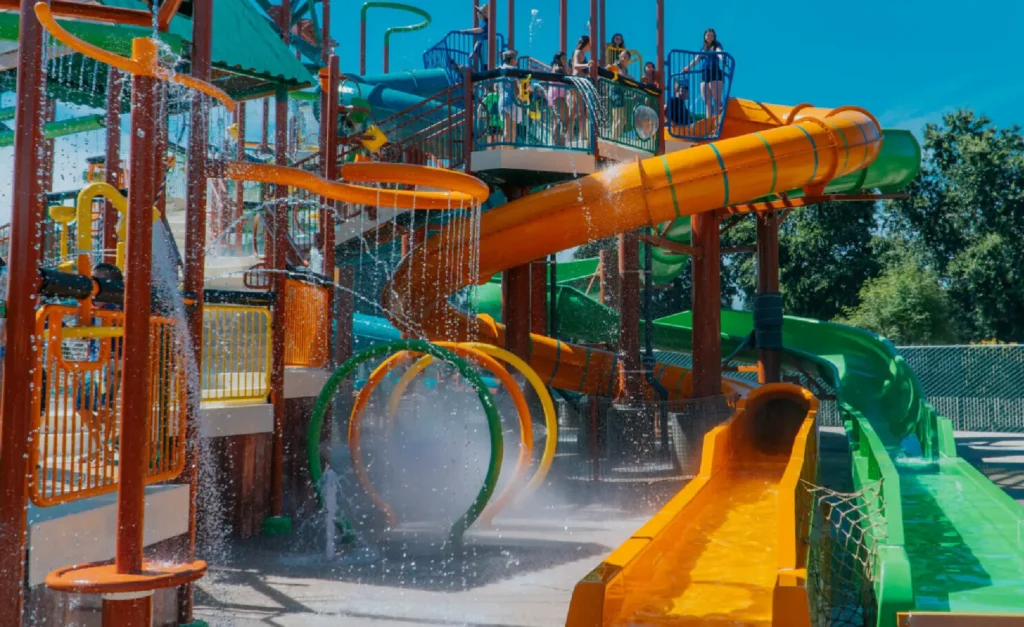 Sequoia Springs water playground at Boomers Visalia